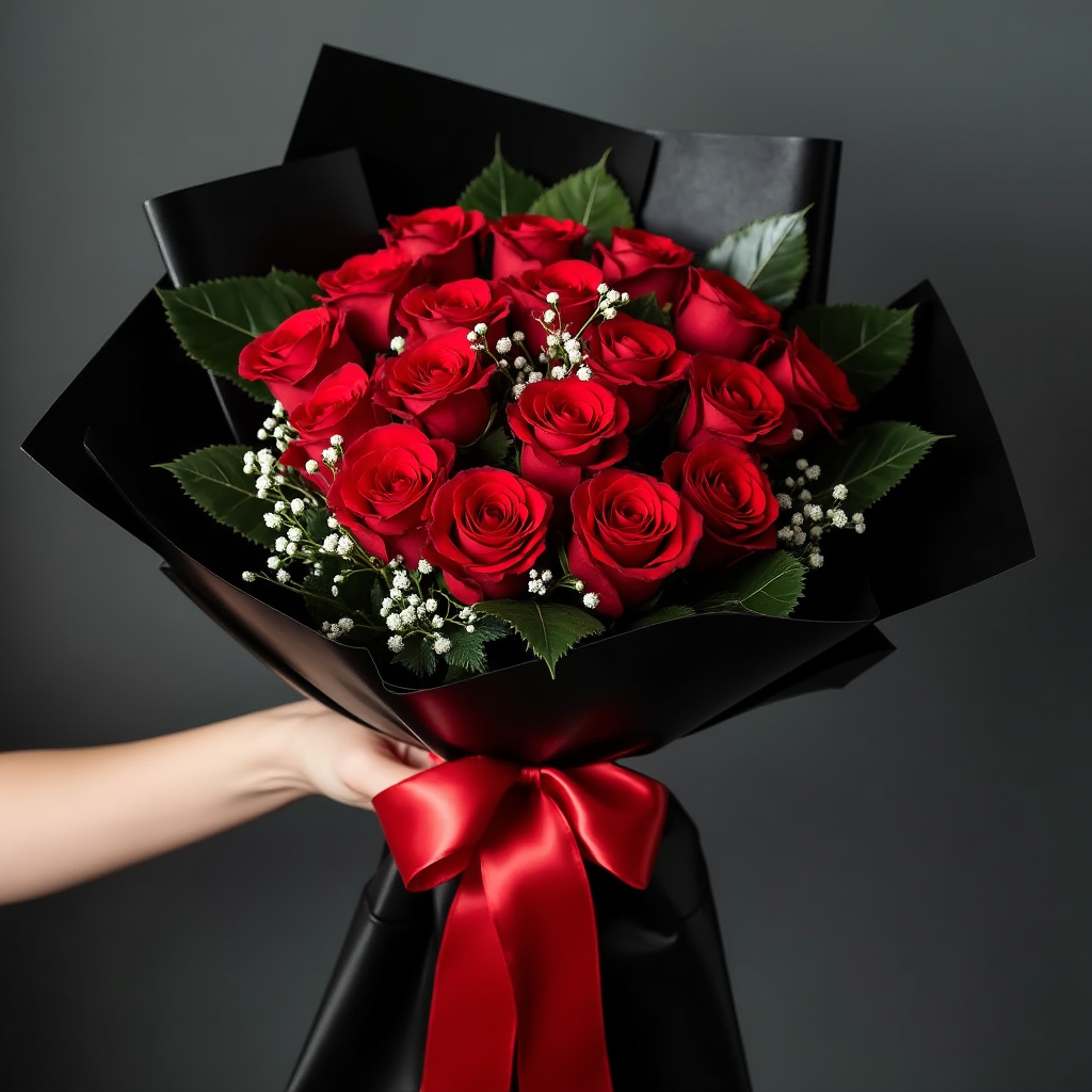 18 ADET KIRMIZI GÜL BUKETİ