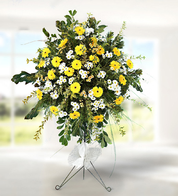 Sarı Beyaz Ferforje