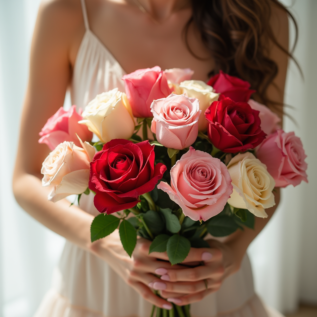 KARIŞIK GÜLLERDEN GELİN BUKETİ